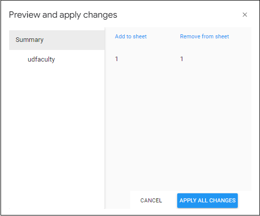 Apply all changes view