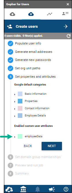 create user workflow
