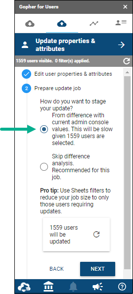 From difference with current admin console values in the sidebar