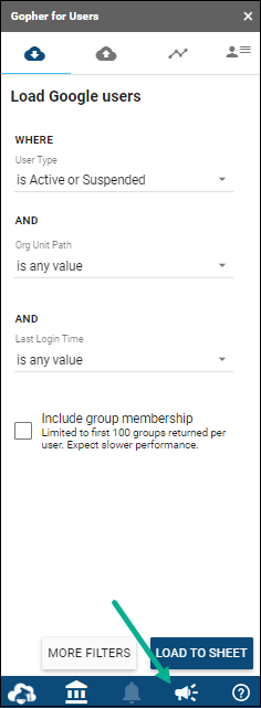 feedback icon Gopher Users