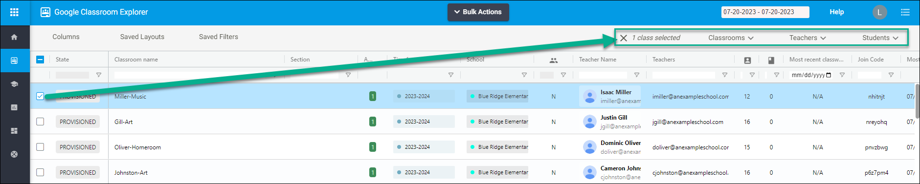 Actions Menu Changes