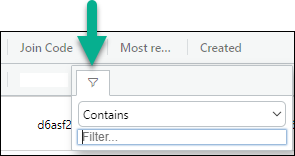 Filter Join Code Arrow