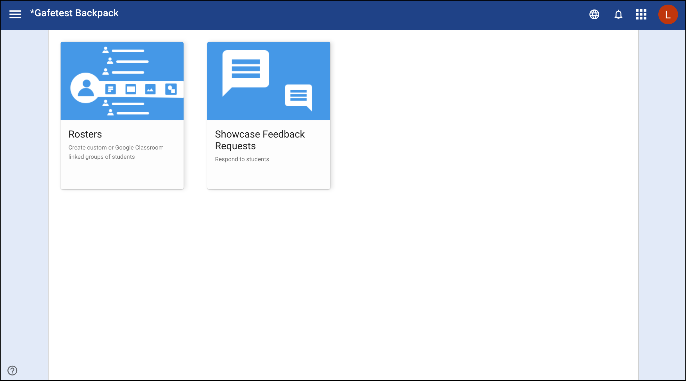 View of Teacher View After Login