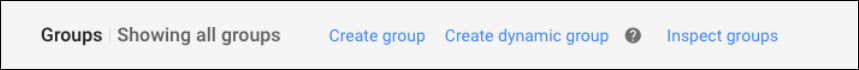 Dynamic groups navigation in the admin console