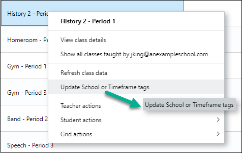 School Tags Tool tip Arrow