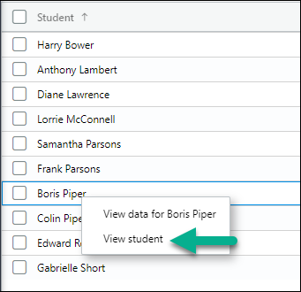 View Student location in collections