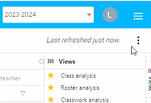 Teacher Analysis Export location