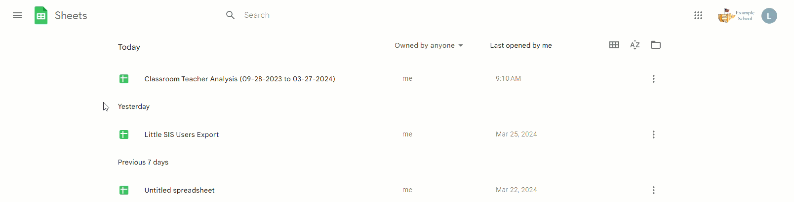 Teacher Analysis Export Open