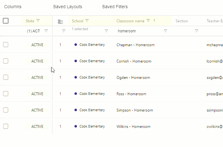 Remove Students individual student menu location