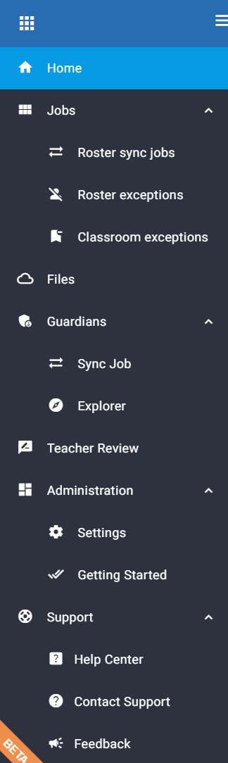 Little SIS Premium expand and collapse menu