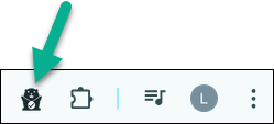 View of Gopher Buddy Extension Icon