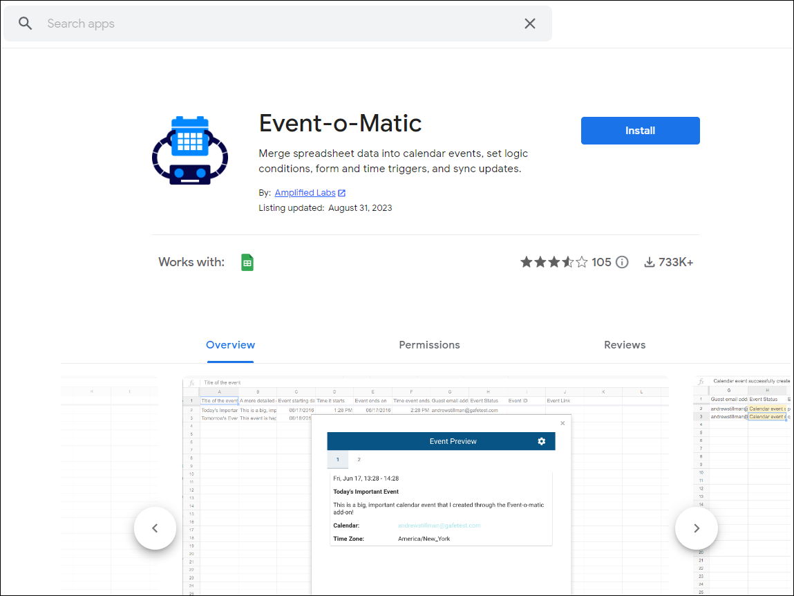 Install page for Event o matic in Workspace-Marketplace.png