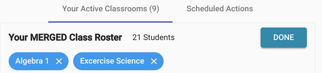 Clear merged classes view