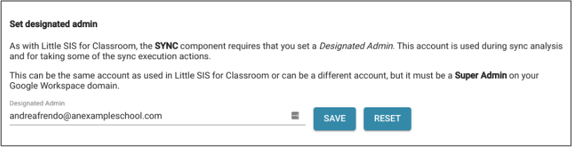 Set Designated Admin field for Calendars