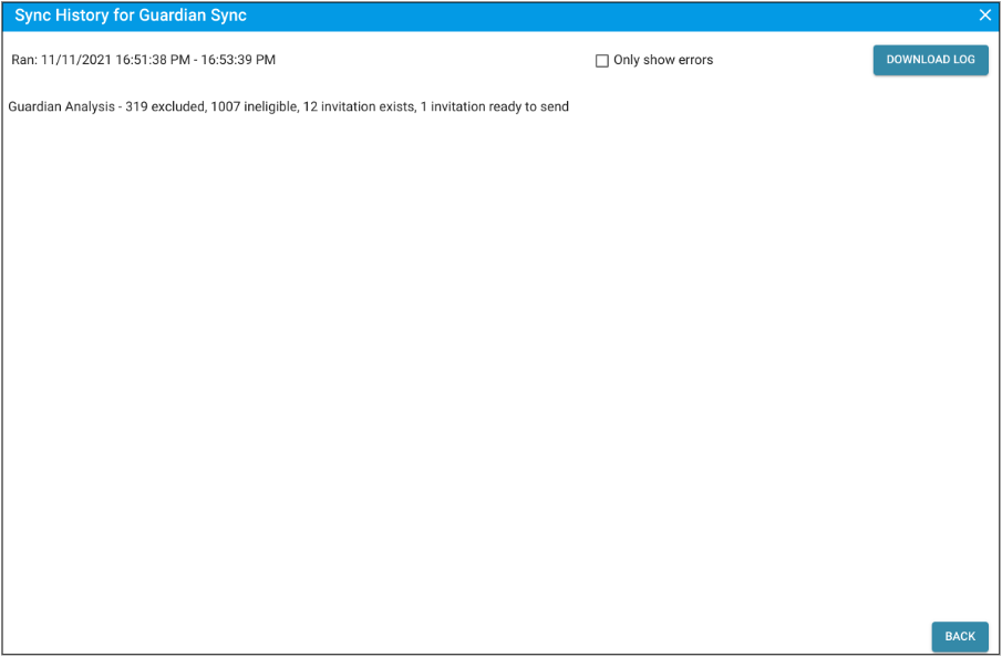 Download history log example