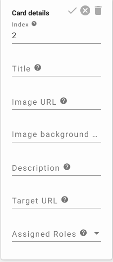 Adding A Home Card with a blank card